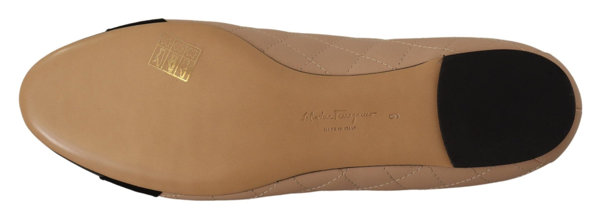 Elegante Flats aus gestepptem Leder – Schickes zweifarbiges Design