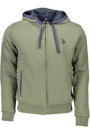 Grüner Baumwollpullover für Herren
