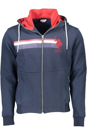 Blauer Baumwollpullover für Herren