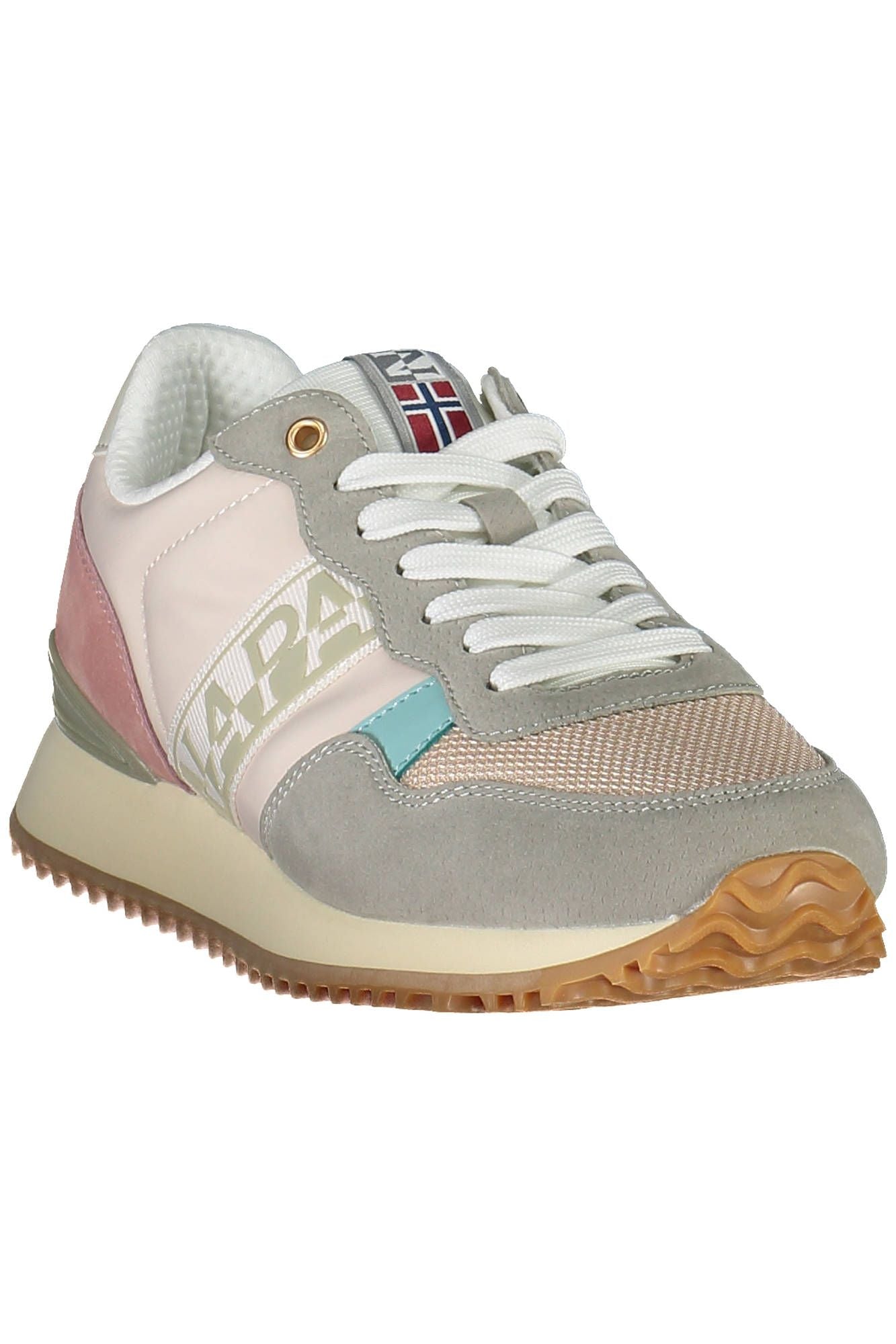 Schicke rosa Schnür-Sneaker mit Logo-Detail