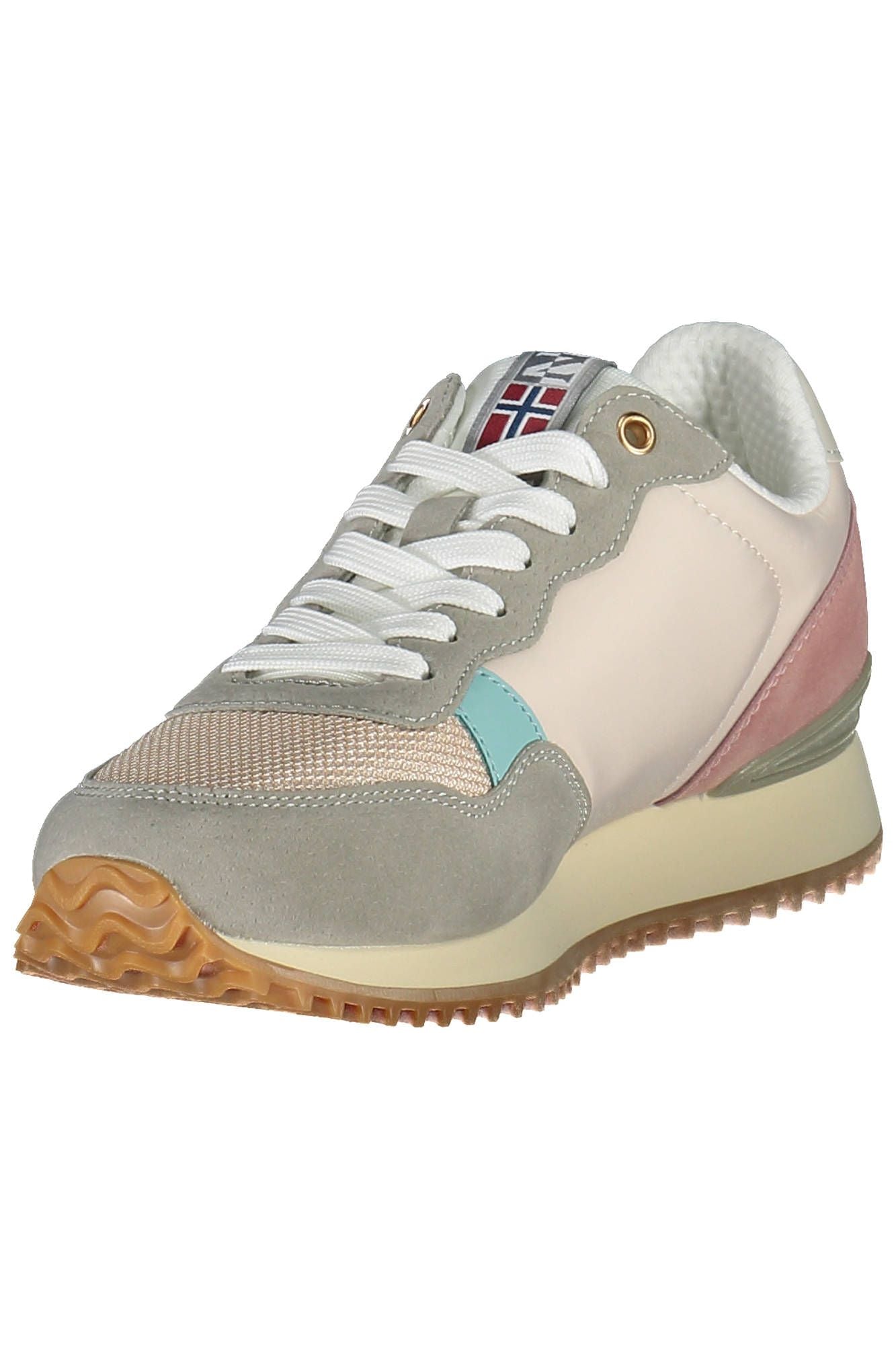 Schicke rosa Schnür-Sneaker mit Logo-Detail