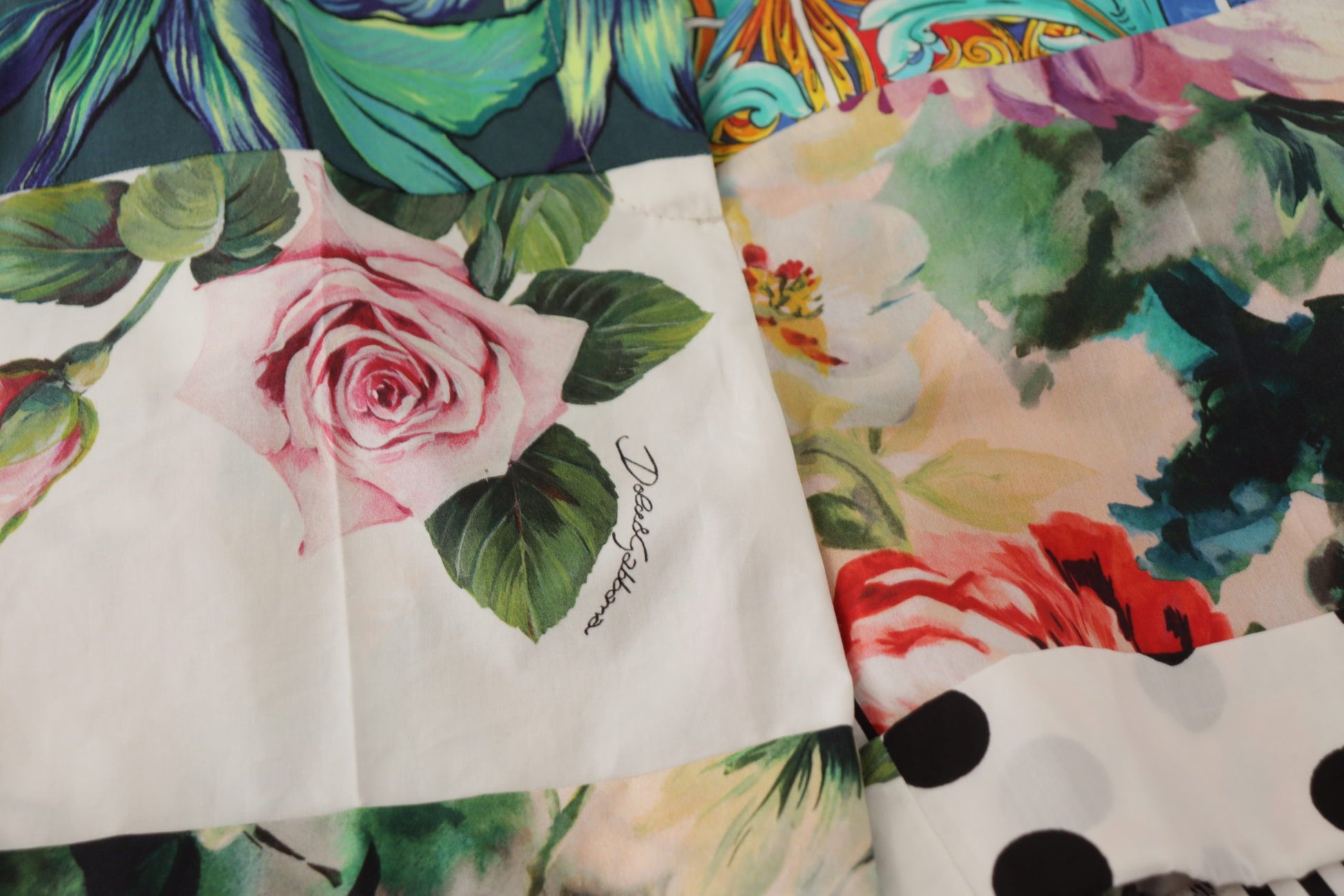 Multicolor High Waist Hot Pants Shorts