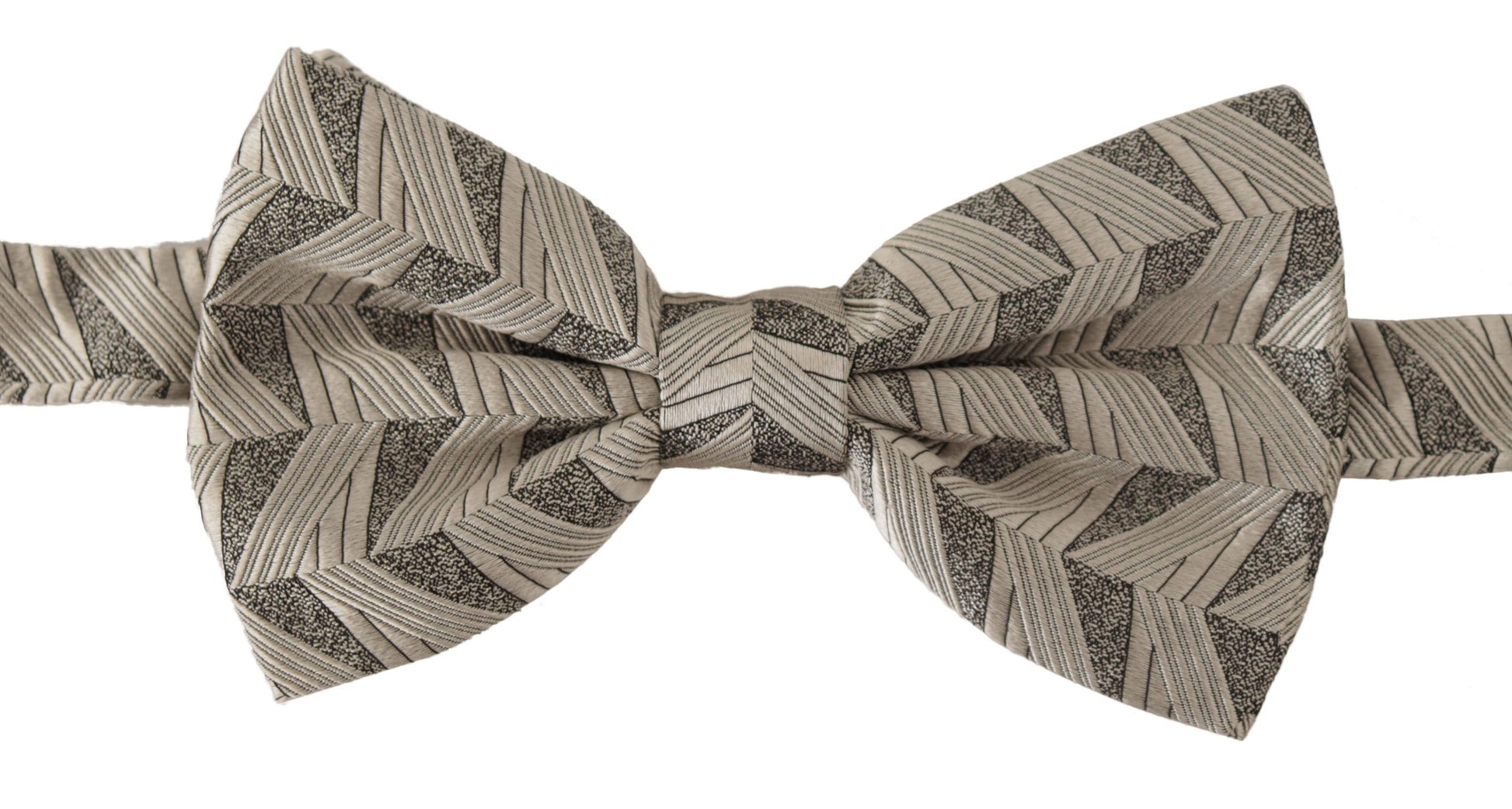 Graue Papillon-Fliege aus 100 % Seide mit verstellbarem Hals