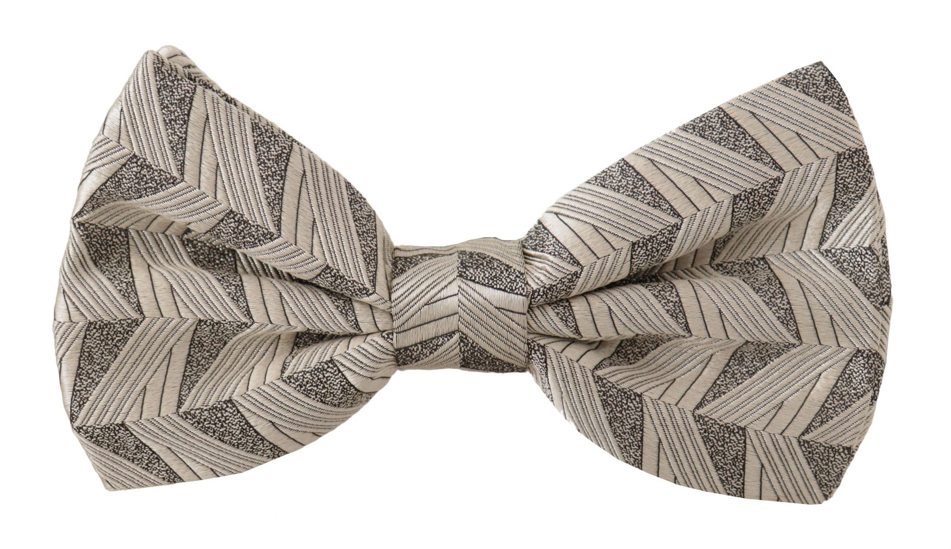 Graue Papillon-Fliege aus 100 % Seide mit verstellbarem Hals