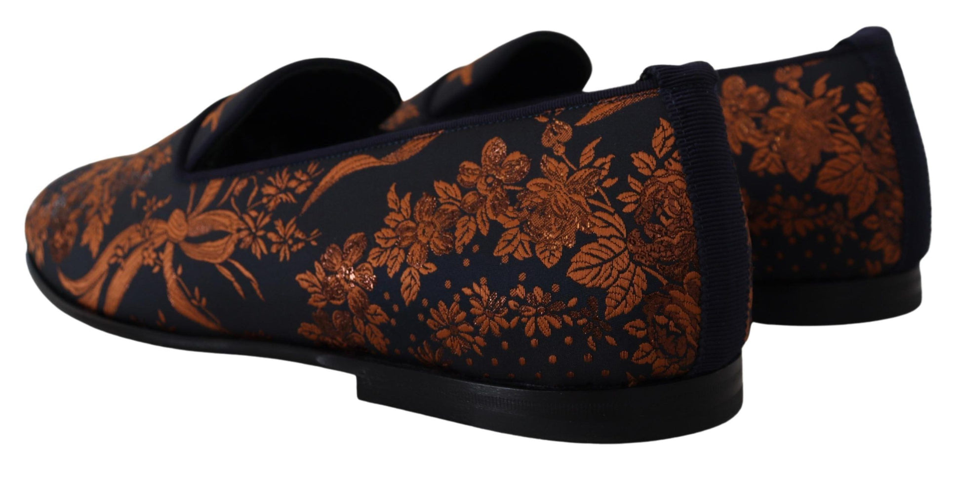 Blau Rost Floral Hausschuhe Loafers Schuhe
