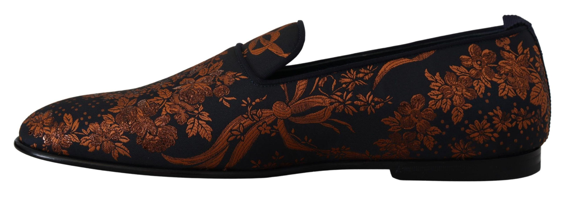 Blau Rost Floral Hausschuhe Loafers Schuhe