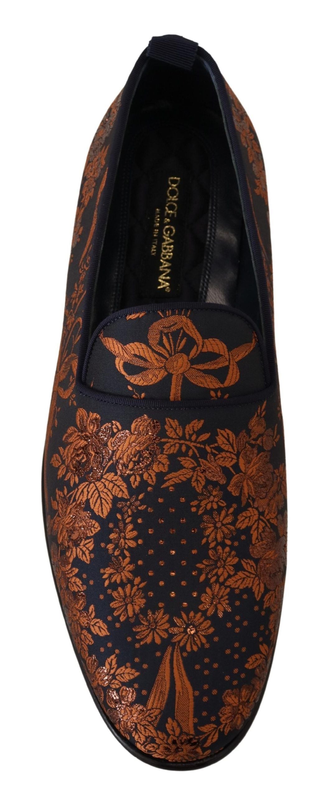 Blau Rost Floral Hausschuhe Loafers Schuhe