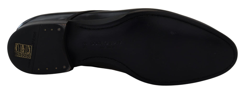 Schwarze formelle Lederschuhe