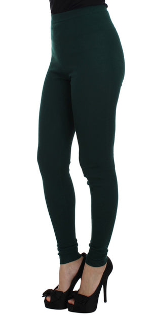 Grüne Kaschmir-Stretch-Strumpfhose