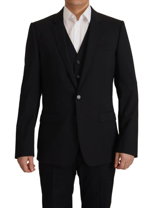 Schwarze Jacke Weste 2 Stück MARTINI Blazer