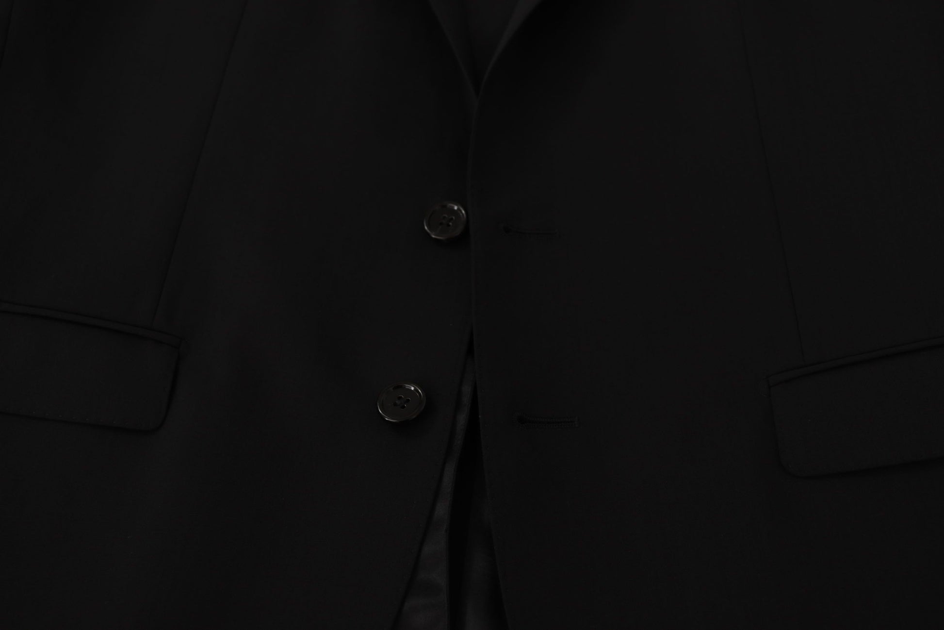 Dolce & Gabbana Black Single Breasted Jacket MARTINI Blazer
