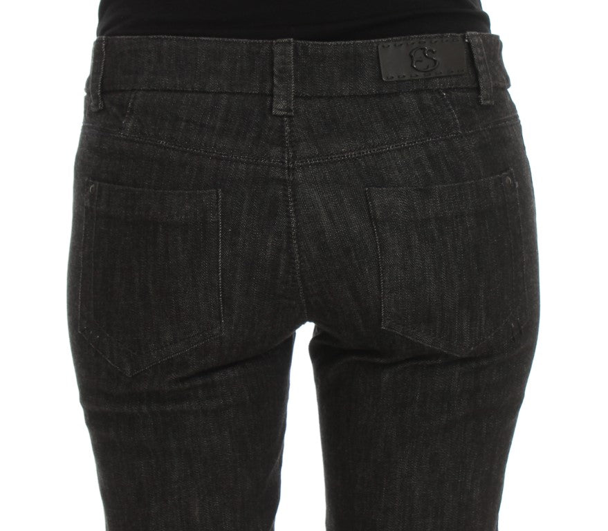 Blaue Slim Fit-Jeans aus Baumwolle