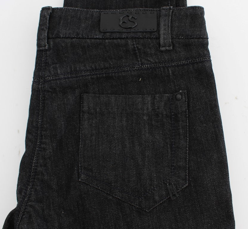 Blaue Slim Fit-Jeans aus Baumwolle