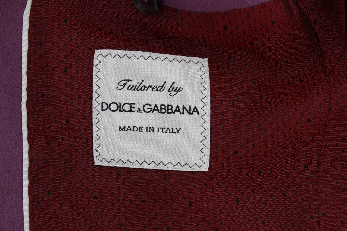 Lilafarbene Slim Fit-Blazerjacke aus Kaschmir