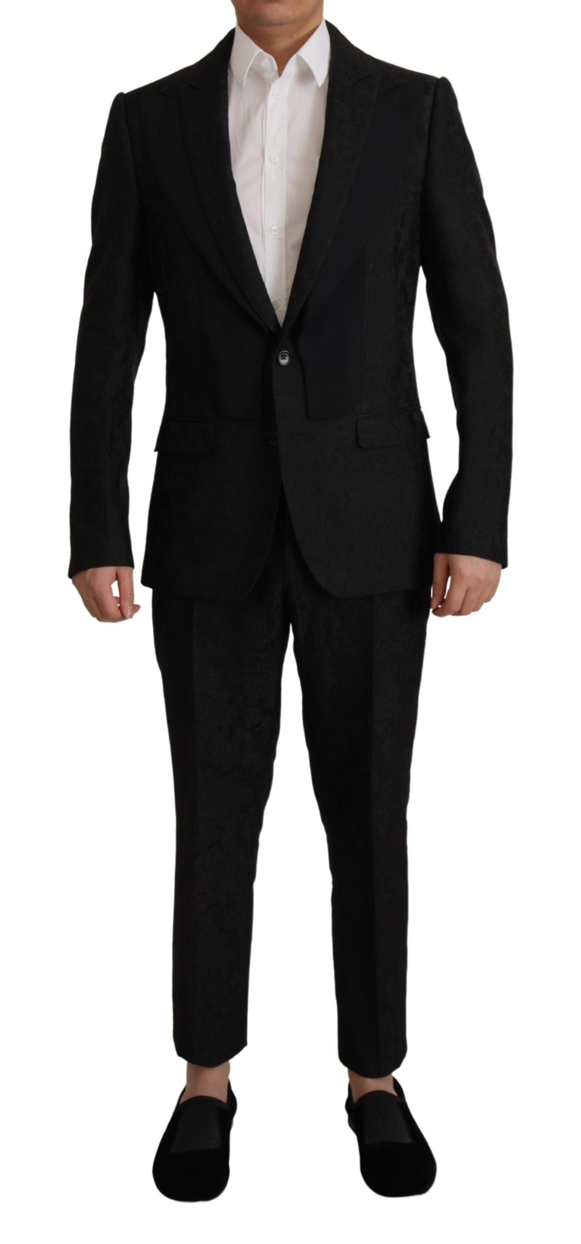 Schwarzer formeller 2-teiliger MARTINI-Anzug aus Polyester