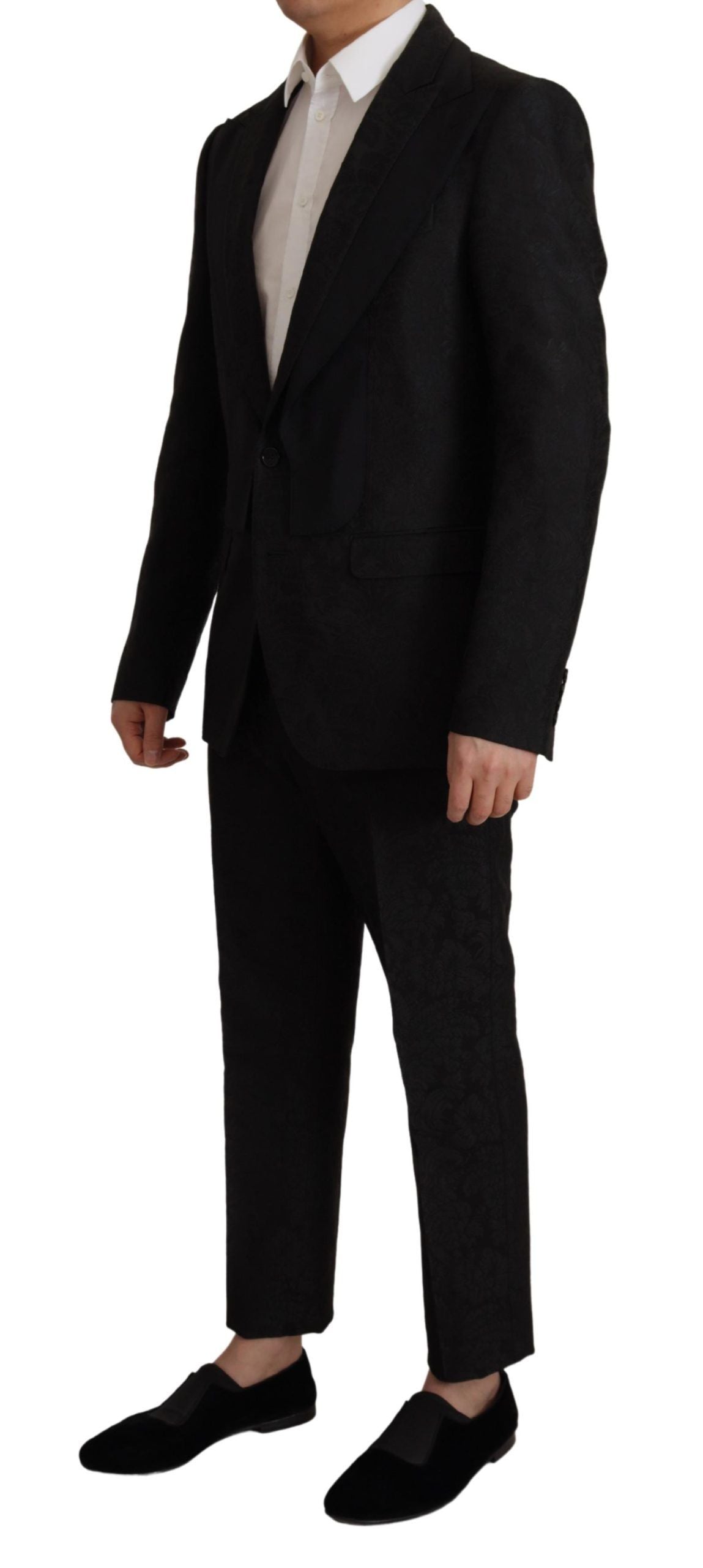 Schwarzer formeller 2-teiliger MARTINI-Anzug aus Polyester