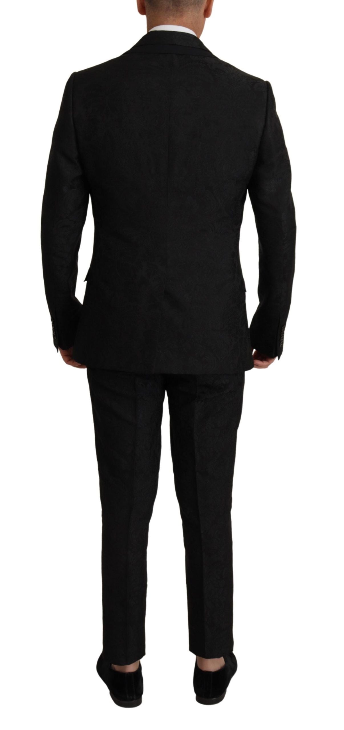 Schwarzer formeller 2-teiliger MARTINI-Anzug aus Polyester