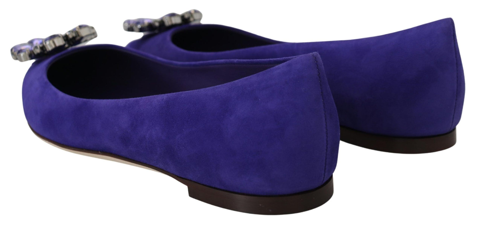 Lila Wildleder Kristalle Loafers Flats Schuhe