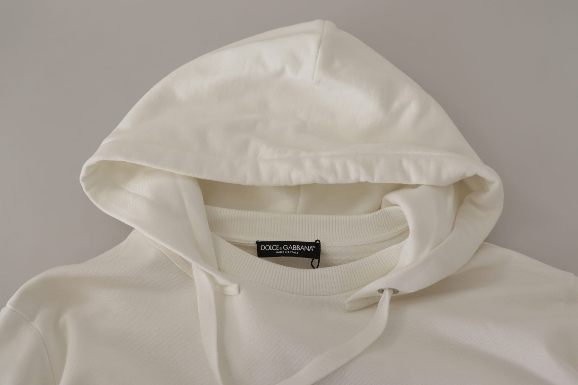 Weißer Hoodie Pullover Bestickter Pullover