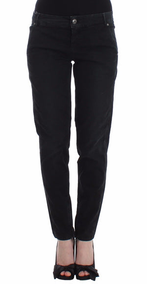 Blaue Slim Jeans Denim Hose Skinny Leg Straight
