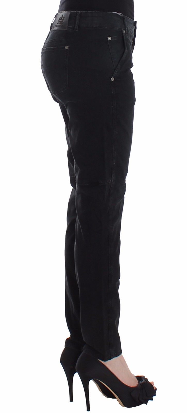 Blaue Slim Jeans Denim Hose Skinny Leg Straight