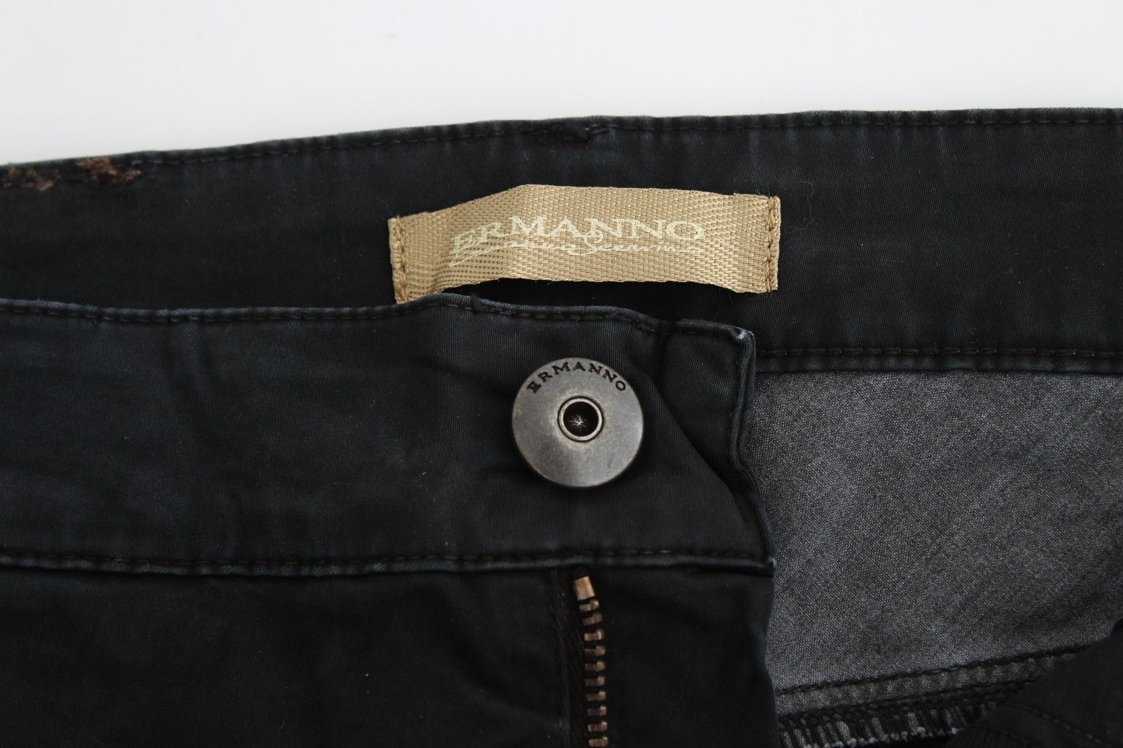 Blaue Slim Jeans Denim Hose Skinny Leg Straight