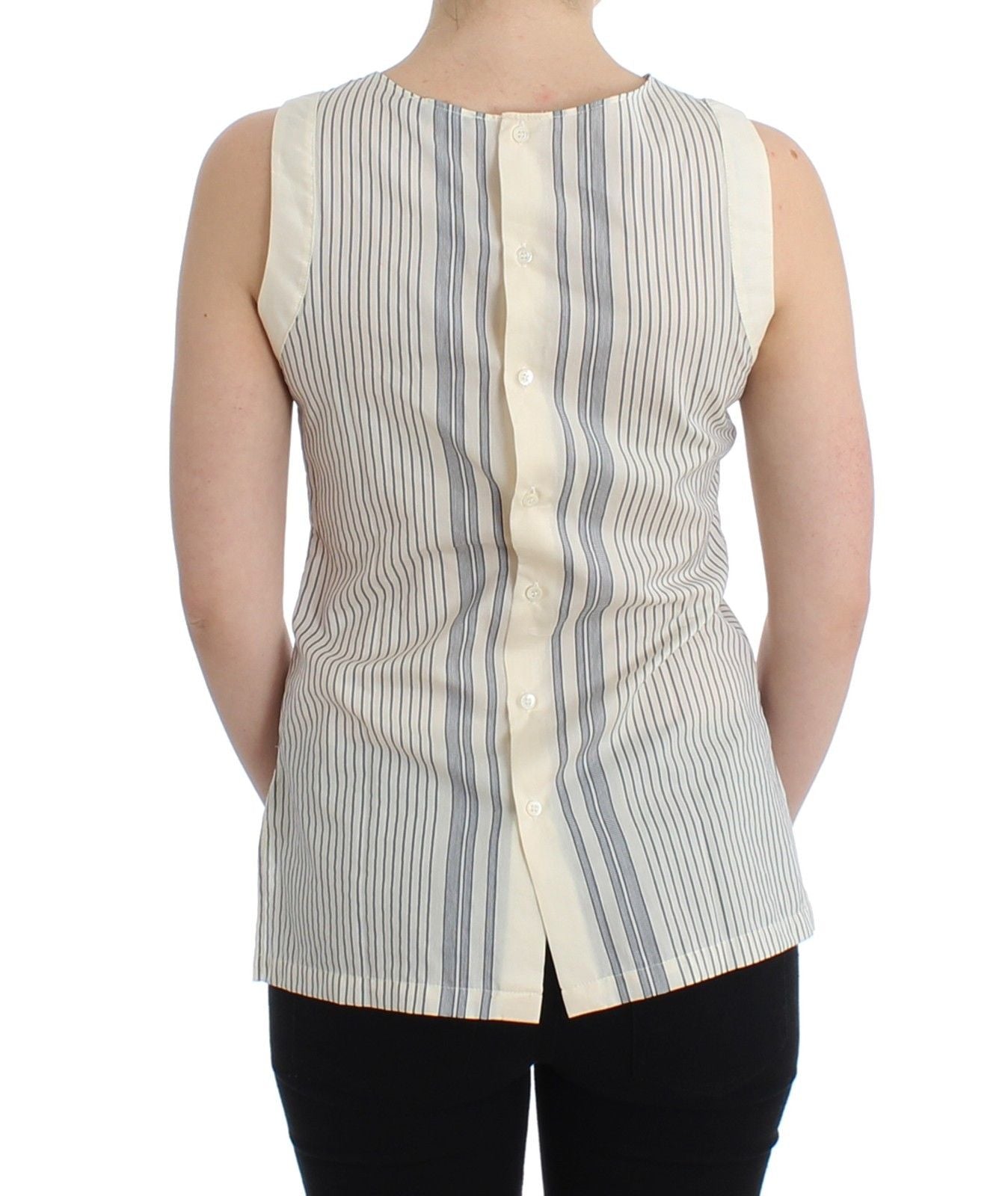Strandmode Gestreiftes Top Bluse Shirt Schleife Tank
