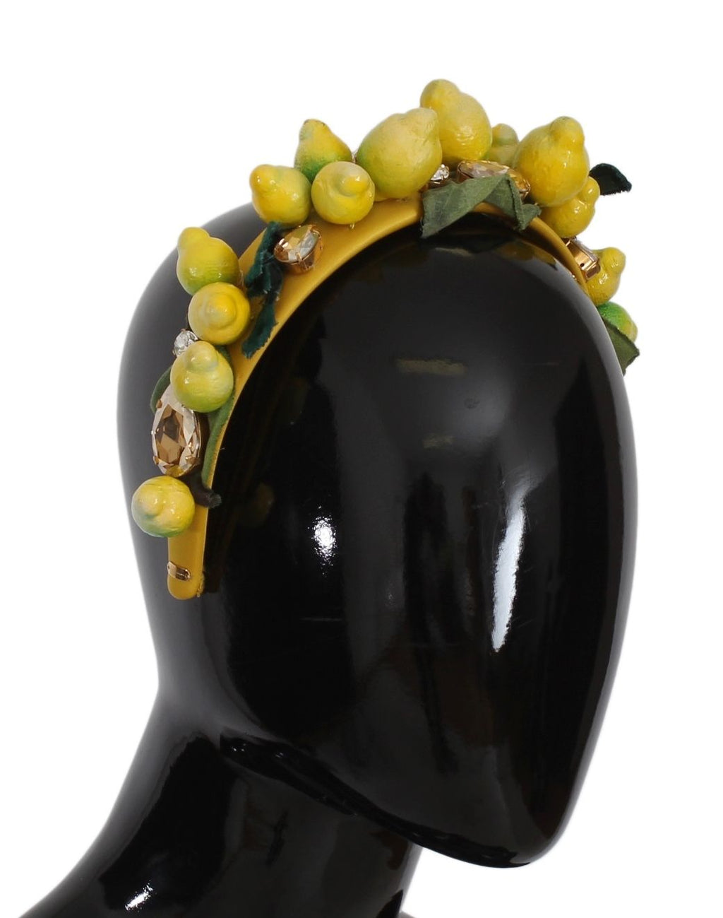 Gelbe Zitronen Sizilien Kristall Diadem Tiara Stirnband