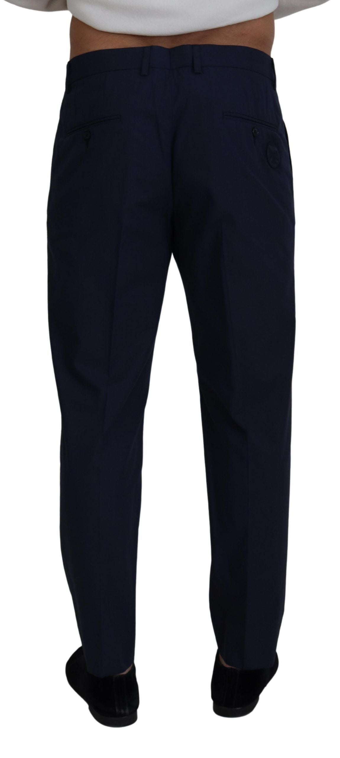 Blaue Chinos mit schmaler Passform