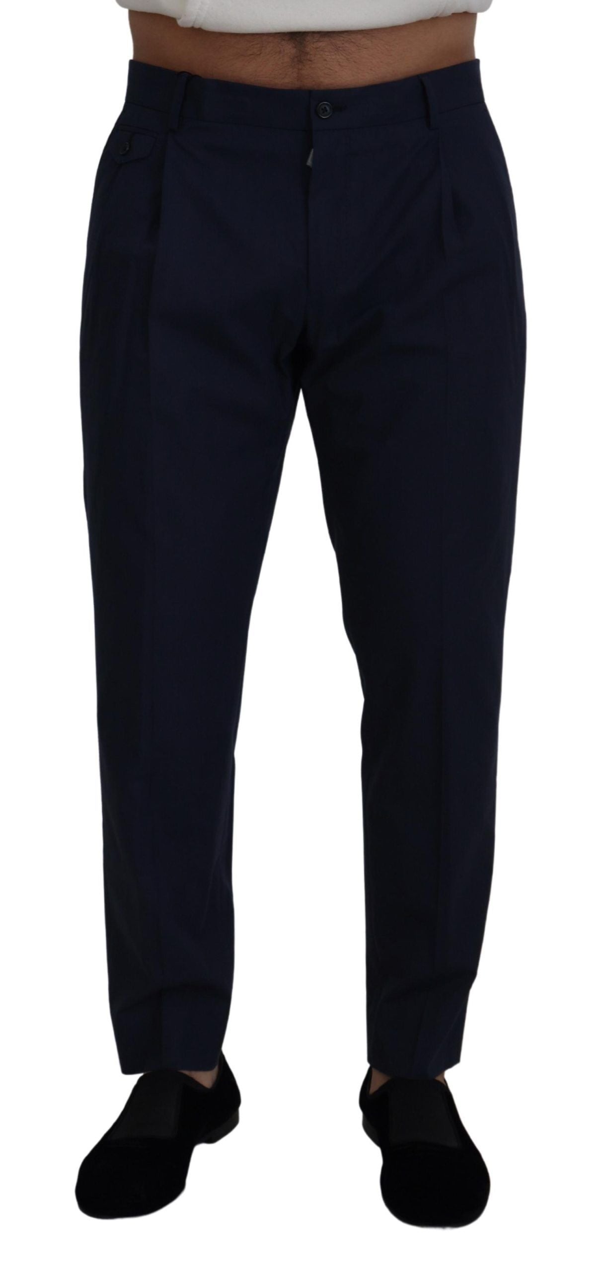 Blaue Chinos mit schmaler Passform