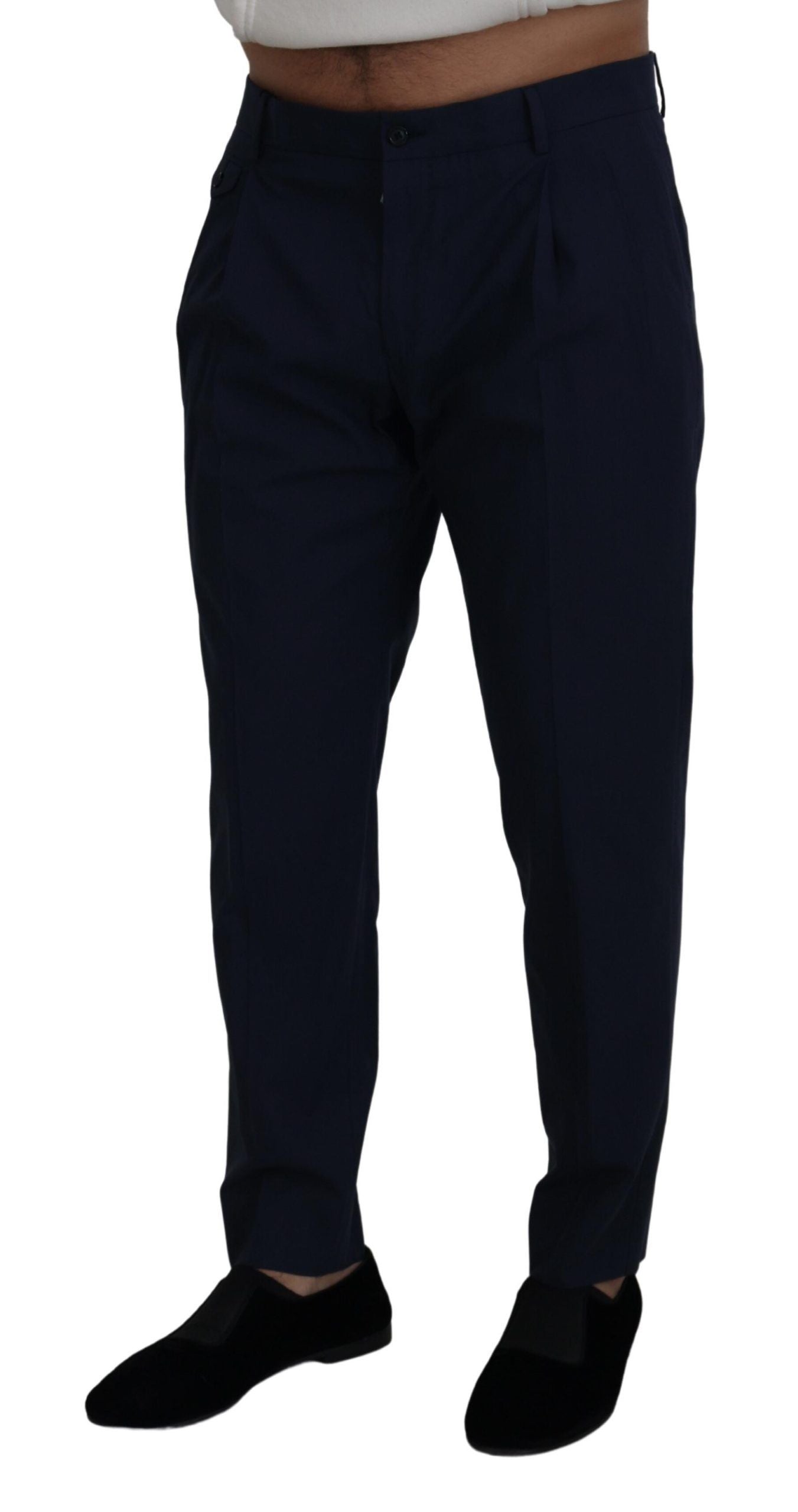 Blaue Chinos mit schmaler Passform