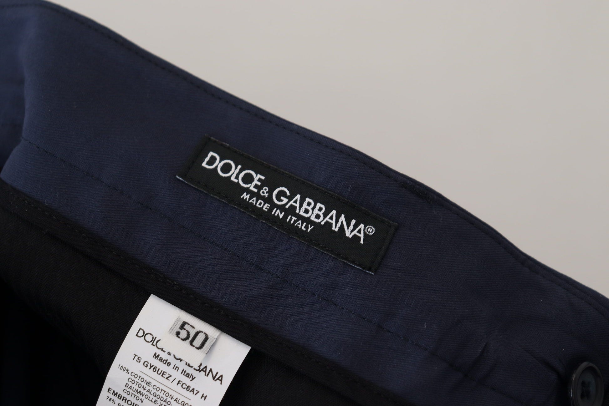 Blaue Chinos mit schmaler Passform