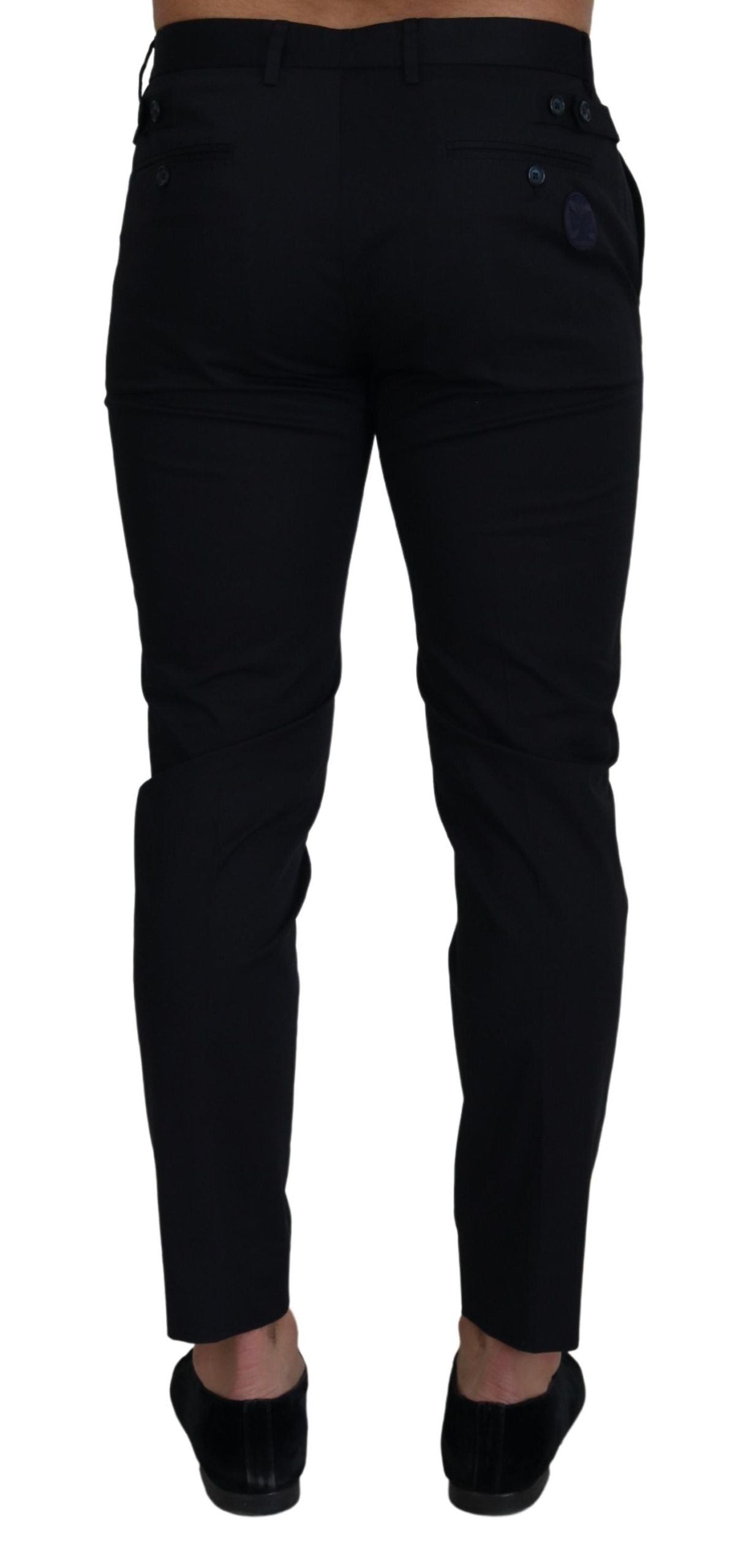Blaue Chinos mit schmaler Passform und Stretch-Baumwolle
