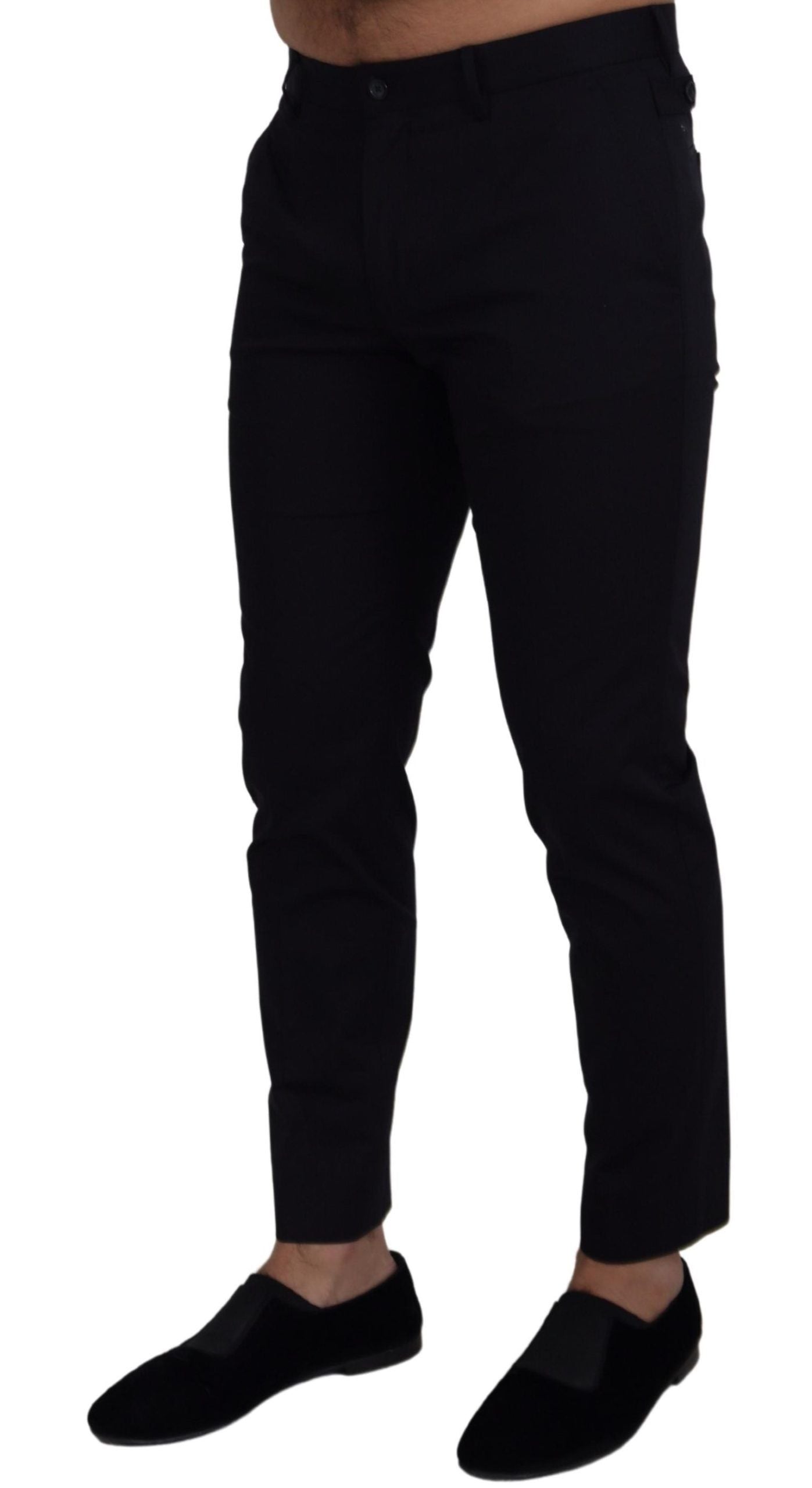 Blaue Chinos mit schmaler Passform und Stretch-Baumwolle