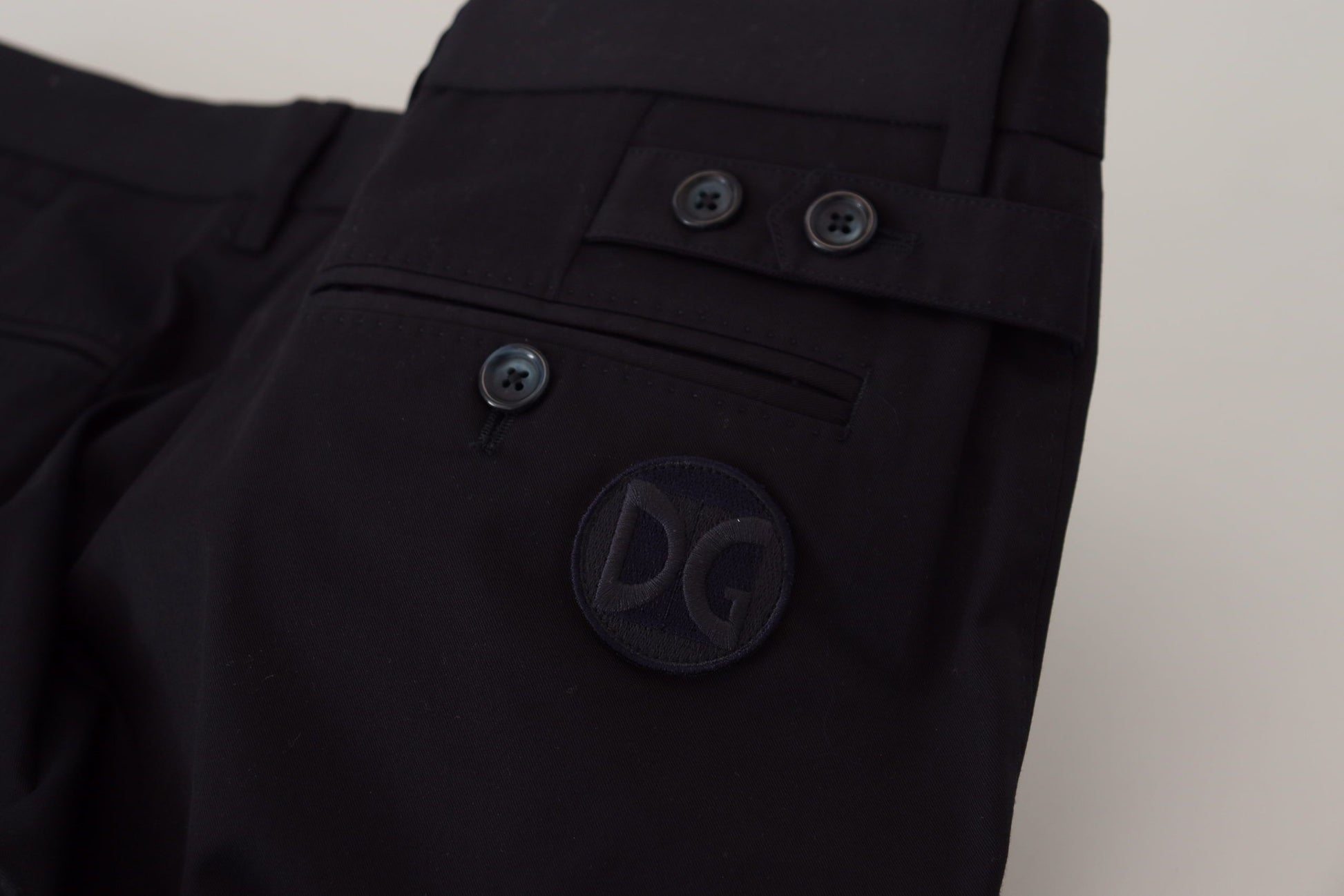 Blaue Chinos mit schmaler Passform und Stretch-Baumwolle