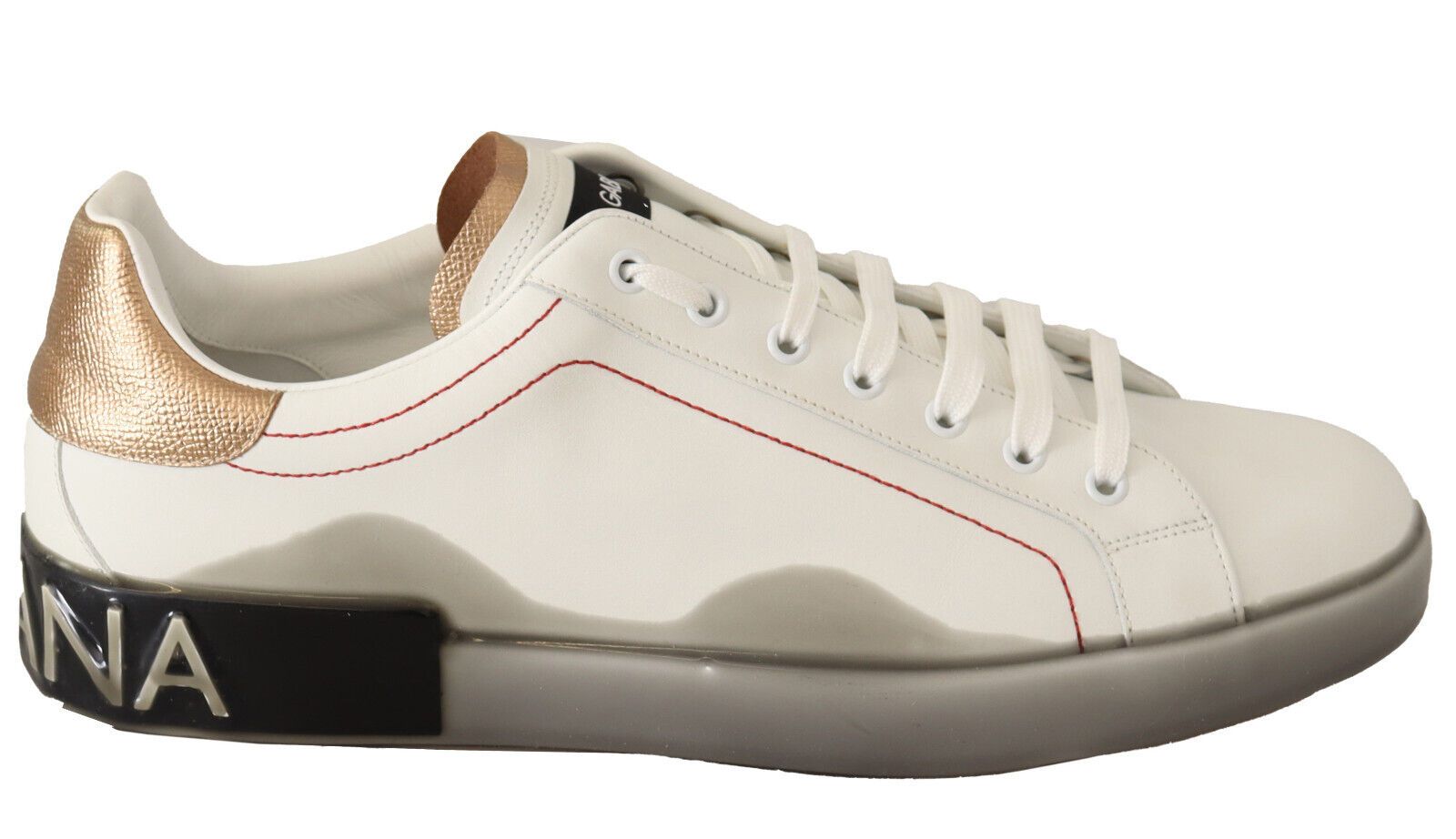 Weißgold Leder Low Top Sneakers Freizeitschuhe