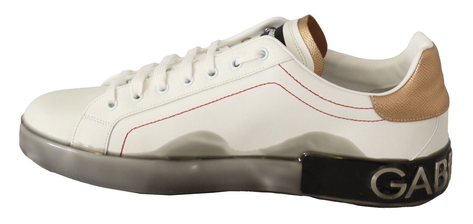 Weißgold Leder Low Top Sneakers Freizeitschuhe
