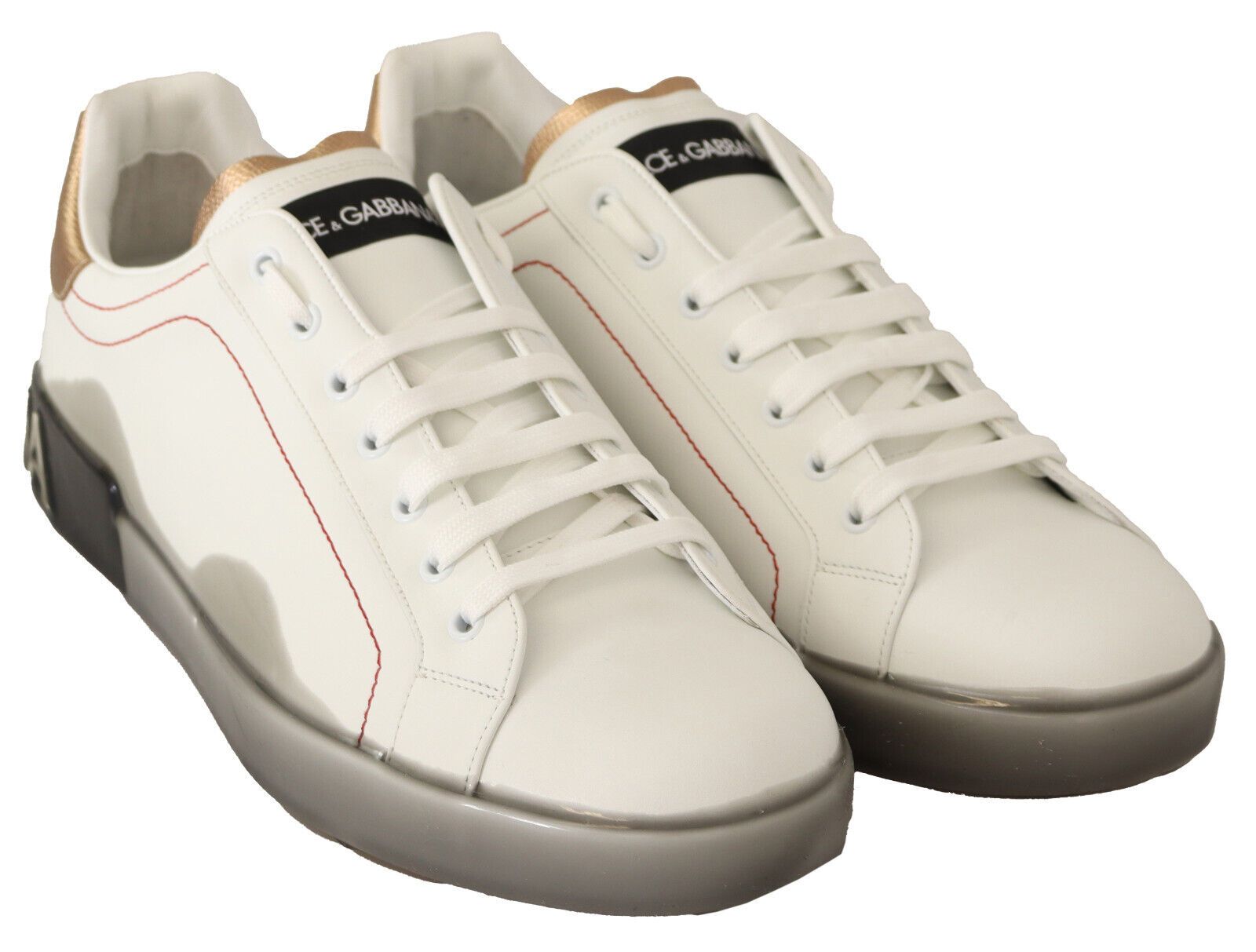 Weißgold Leder Low Top Sneakers Freizeitschuhe