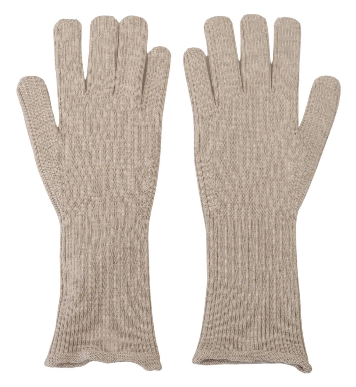 Dolce & Gabbana Ivory Cashmere Silk Hands Mitten Mens Gloves