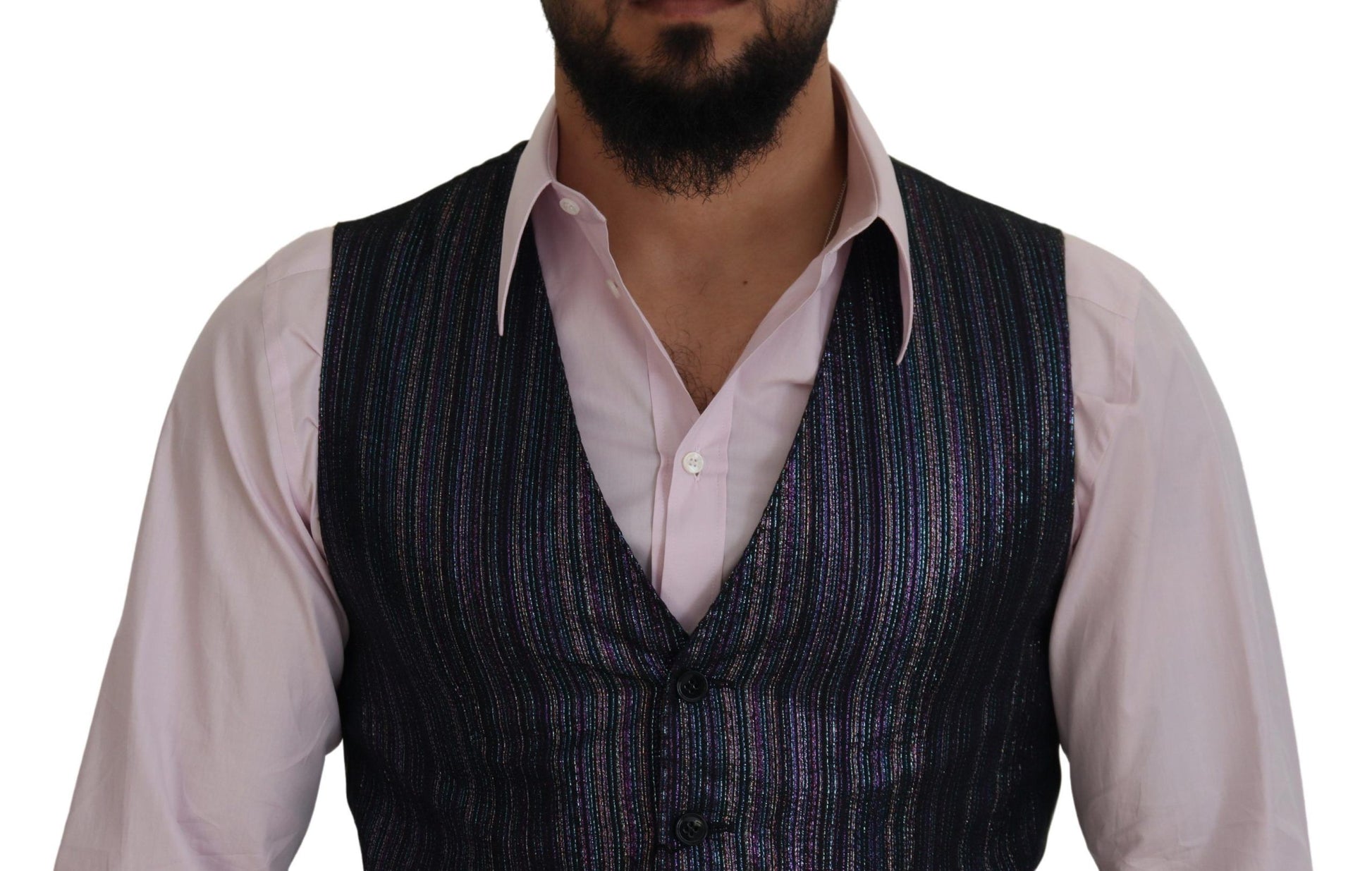 Mehrfarbige Weste aus Polyester, formelle Weste