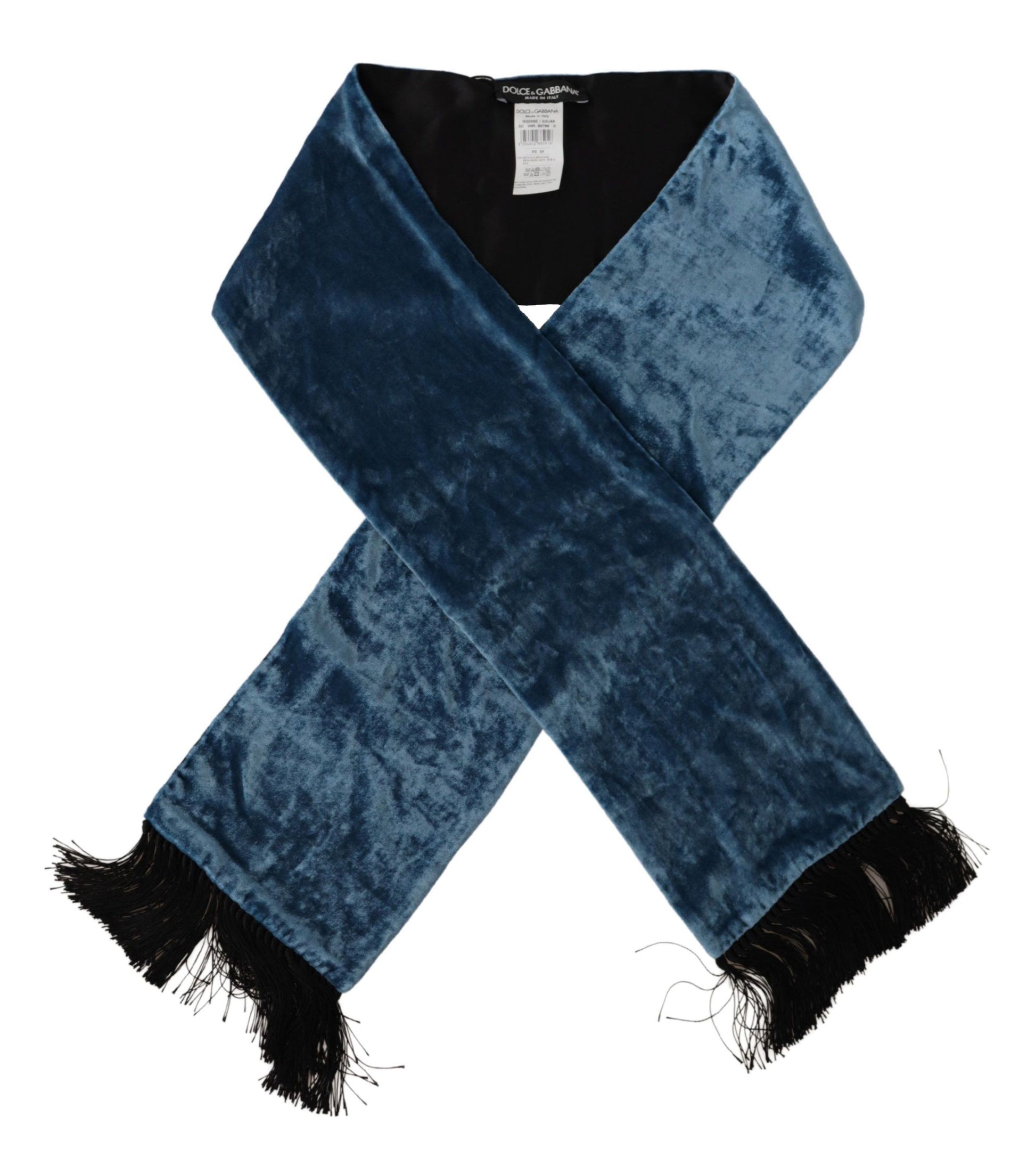 Blauer Samt-Halswärmer für Herren, Schal