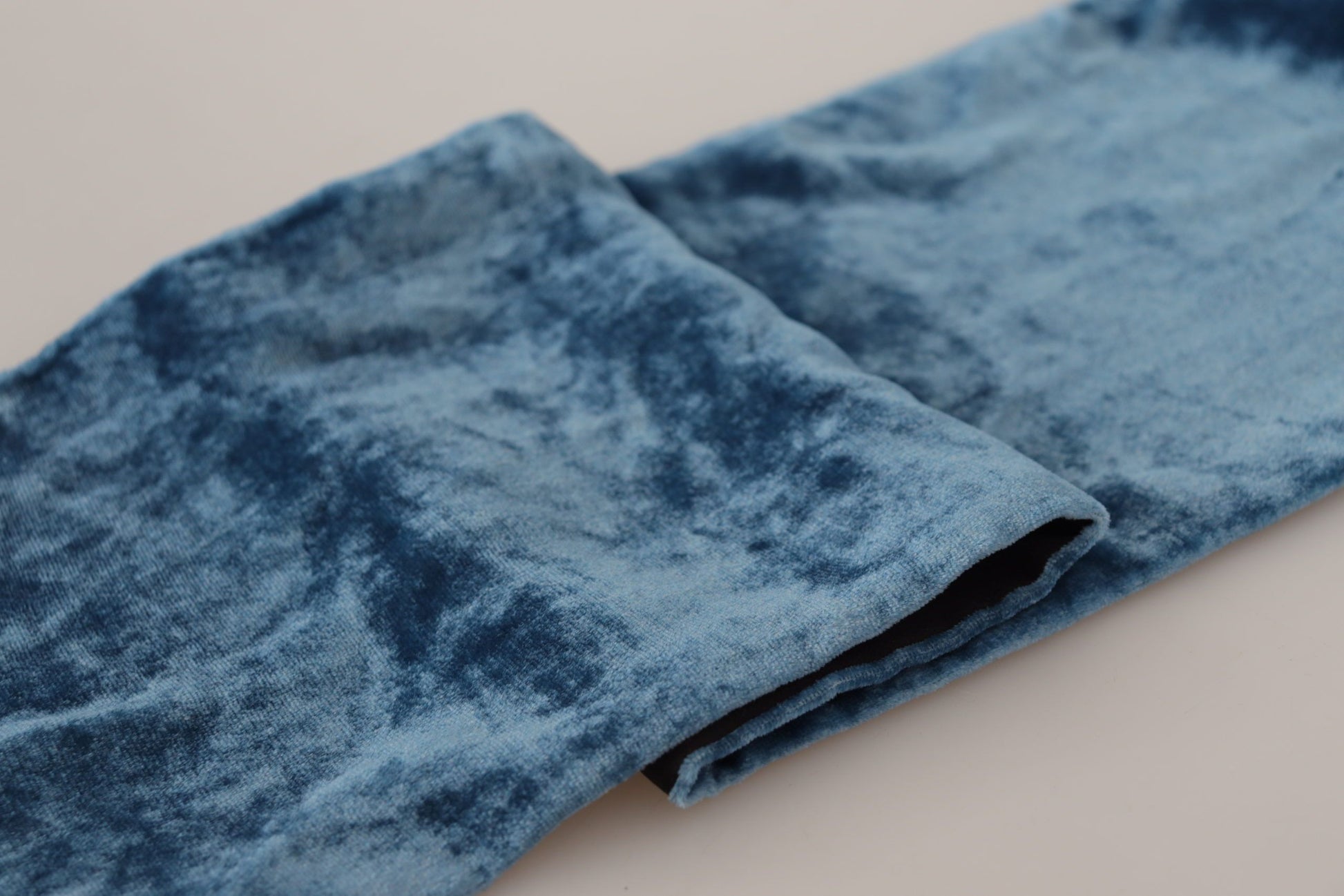 Blauer Samt-Halswärmer für Herren, Schal