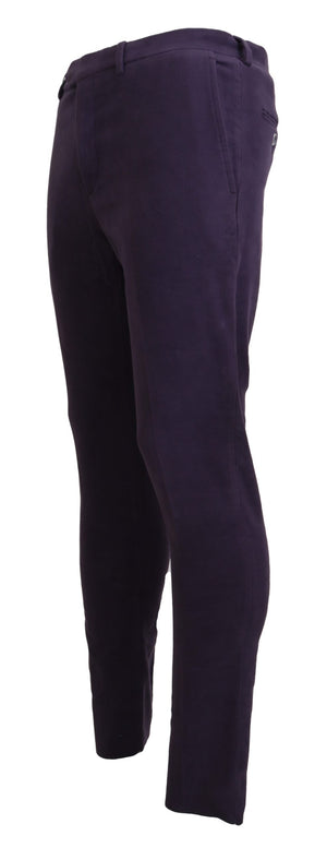 Lilafarbene Herrenhose aus reiner Baumwolle