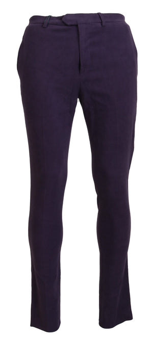 Lilafarbene Herrenhose aus reiner Baumwolle