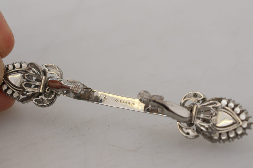 925 Sterling Silber Kristalle Pin Kragen Brosche