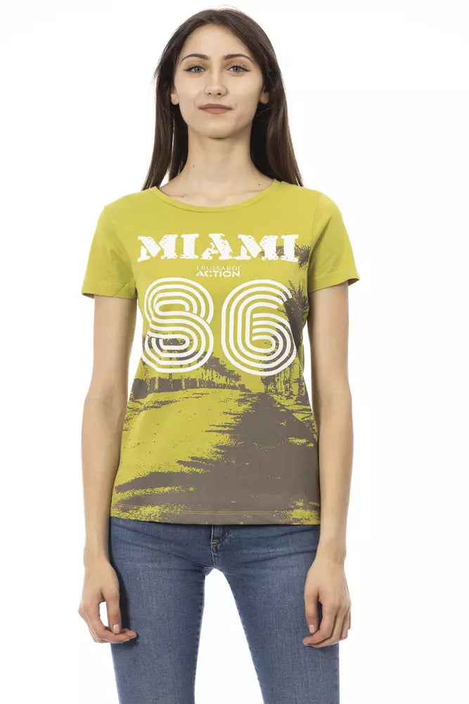"Grünes Baumwoll-Damen-T-Shirt"