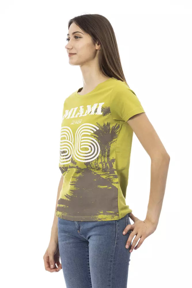 "Grünes Baumwoll-Damen-T-Shirt"