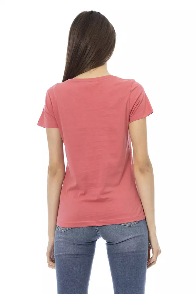 Mehrfarbiges Damen-T-Shirt aus Baumwolle
