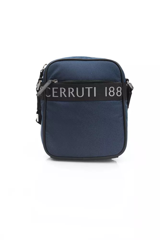 Blaue Umhängetasche aus Leder für Damen