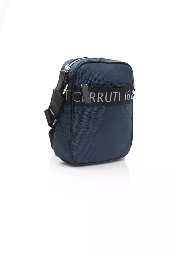 Blaue Umhängetasche aus Leder für Damen